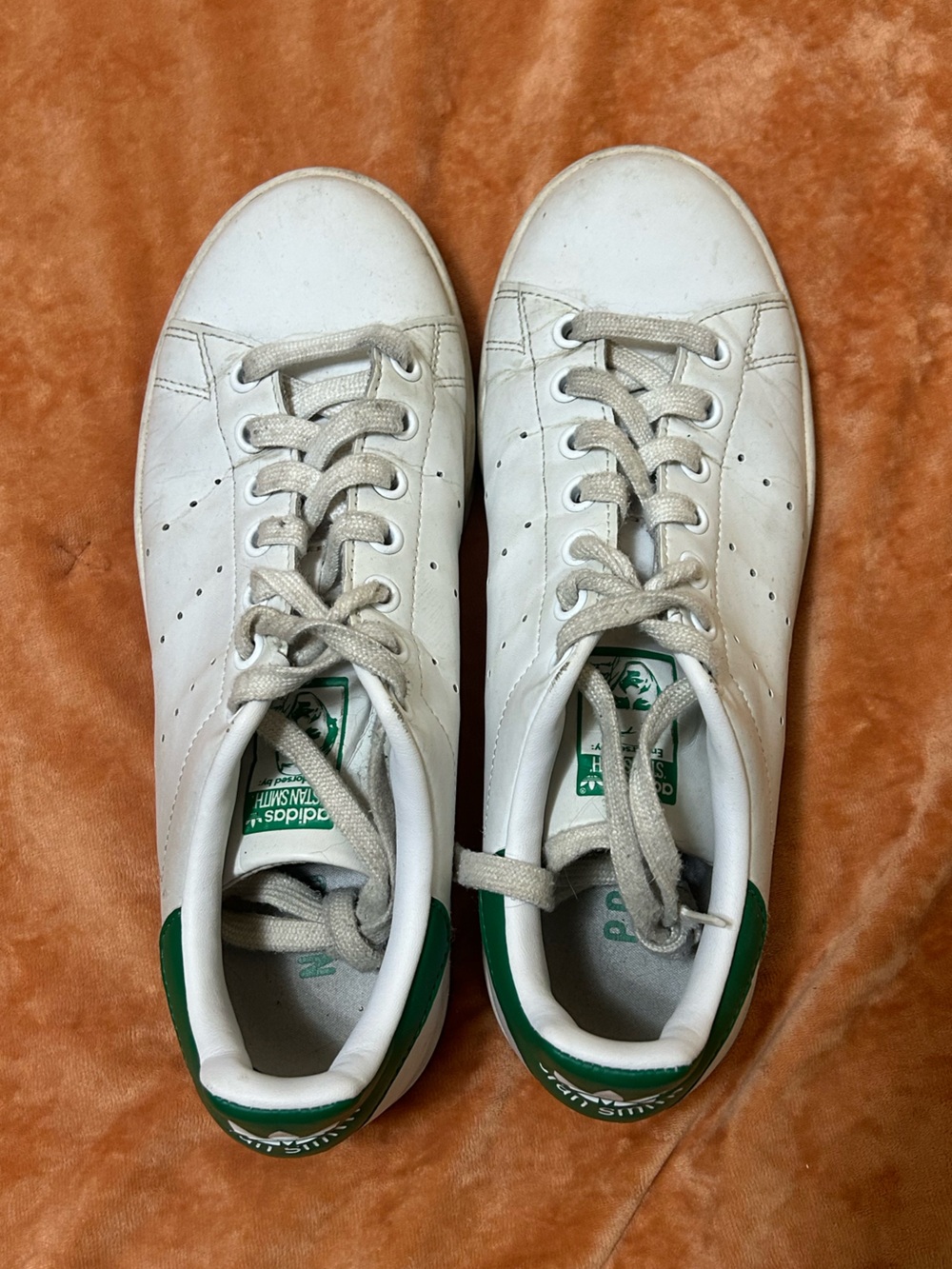 Adidas Stan Smith Sneakers - White/Green, Size 8